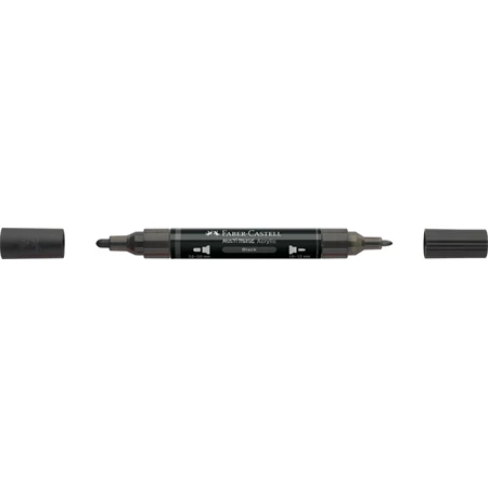 Akril marker Faber-Castell Multimark 199 kétvégű 1-1,2/2-3mm fekete