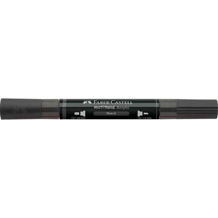 Akril marker Faber-Castell Multimark 199 kétvégű 1-1,2/2-3mm fekete