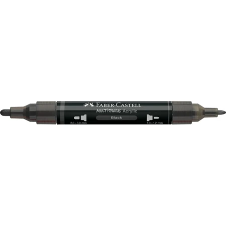 Akril marker Faber-Castell Multimark 199 kétvégű 1-1,2/2-3mm fekete