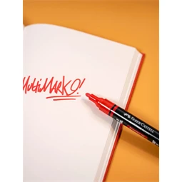 Akril marker FABER Multimark 219 kétvégű 1-1,2/2-3mm eperpiros