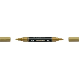 Akril marker Faber-Castell Multimark 250 kétvégű 1-1,2/2-3mm arany
