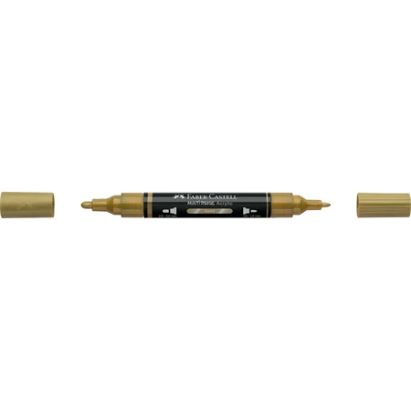 Akril marker Faber-Castell Multimark 250 kétvégű 1-1,2/2-3mm arany