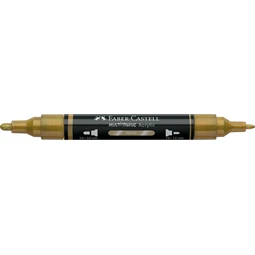Akril marker Faber-Castell Multimark 250 kétvégű 1-1,2/2-3mm arany