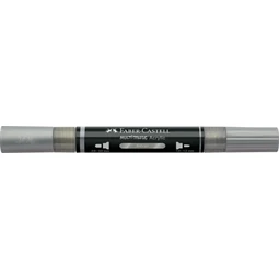 Akril marker Faber-Castell Multimark 251 kétvégű 1-1,2/2-3mm ezüst