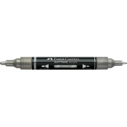 Akril marker Faber-Castell Multimark 251 kétvégű 1-1,2/2-3mm ezüst