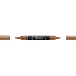 Akril marker Faber-Castell Multimark 252 kétvégű 1-1,2/2-3mm réz