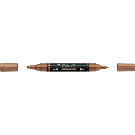 Akril marker Faber-Castell Multimark 252 kétvégű 1-1,2/2-3mm réz