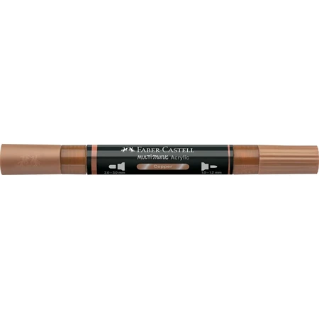 Akril marker Faber-Castell Multimark 252 kétvégű 1-1,2/2-3mm réz