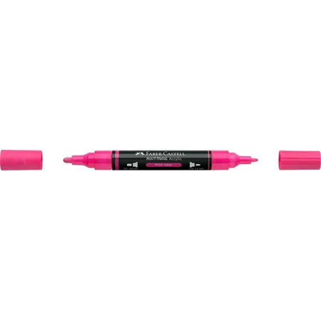 Akril marker Faber-Castell Multimark 253 kétvégű 1-1,2/2-3mm neon rózsaszín