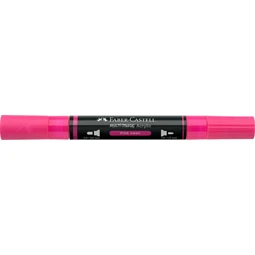 Akril marker Faber-Castell Multimark 253 kétvégű 1-1,2/2-3mm neon rózsaszín