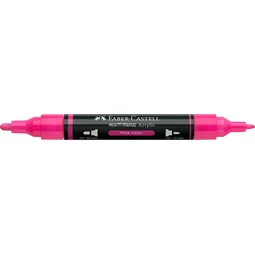 Akril marker Faber-Castell Multimark 253 kétvégű 1-1,2/2-3mm neon rózsaszín