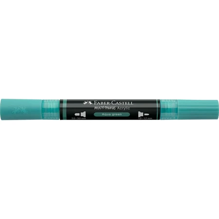 Akril marker Faber-Castell Multimark 276 kétvégű 1-1,2/2-3mm víz zöld