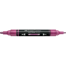 Akril marker Faber-Castell Multimark 290 kétvégű 1-1,2/2-3mm metál rózsaszín