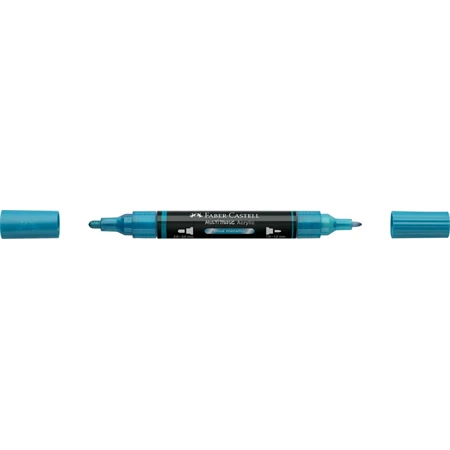 Akril marker Faber-Castell Multimark 292 kétvégű 1-1,2/2-3mm metál kék