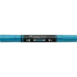 Akril marker Faber-Castell Multimark 292 kétvégű 1-1,2/2-3mm metál kék