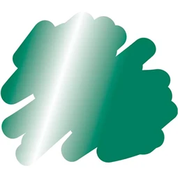 Akril marker Faber-Castell Multimark 295 kétvégű 1-1,2/2-3mm metál zöld