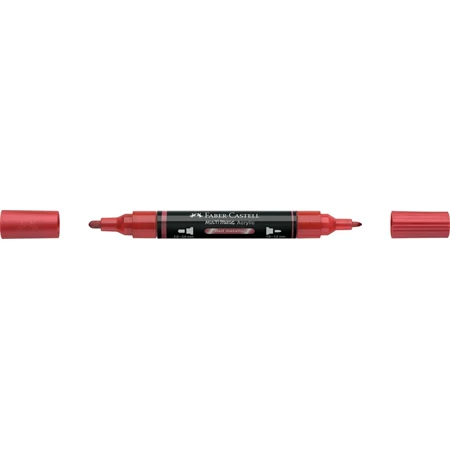 Akril marker Faber-Castell Multimark 296 kétvégű 1-1,2/2-3mm metál piros