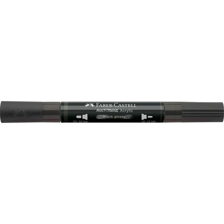 Akril marker Faber-Castell Multimark 299 kétvégű 1-1,2/2-3mm fényes fekete