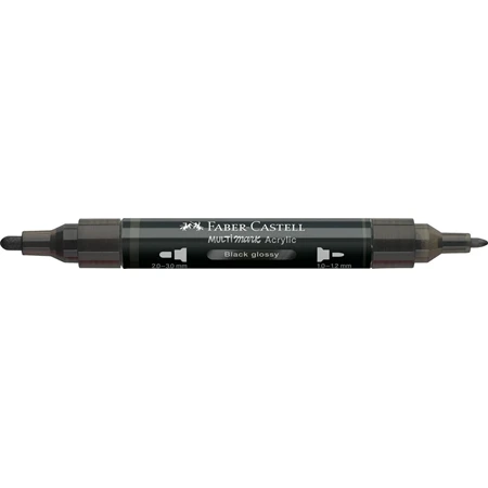 Akril marker Faber-Castell Multimark 299 kétvégű 1-1,2/2-3mm fényes fekete
