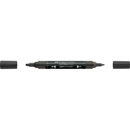 Akril marker Faber-Castell Multimark 299 kétvégű 1-1,2/2-3mm fényes fekete