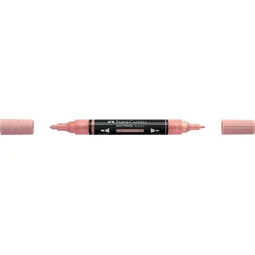 Akril marker Faber-Castell Multimark 304 kétvégű 1-1,2/2-3mm vintage rózsa