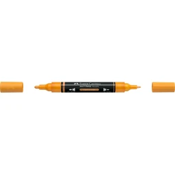 Akril marker Faber-Castell Multimark 309 kétvégű 1-1,2/2-3mm világos narancs