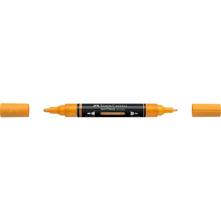 Akril marker Faber-Castell Multimark 309 kétvégű 1-1,2/2-3mm világos narancs