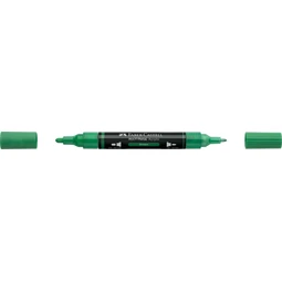 Akril marker FABER Multimark 316 kétvégű 1-1,2/2-3mm zöld