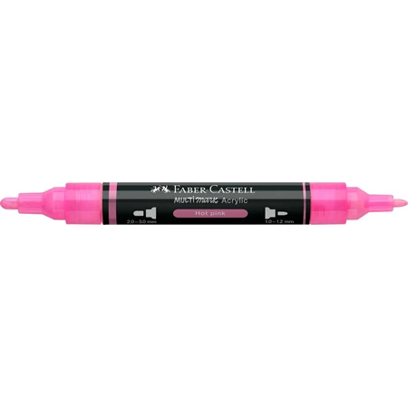 Akril marker FABER Multimark 329 kétvégű 1-1,2/2-3mm pink