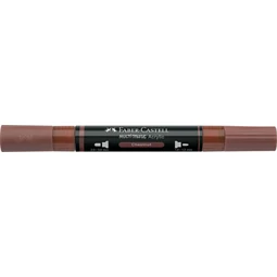 Akril marker Faber-Castell Multimark 378 kétvégű 1-1,2/2-3mm gesztenyebarna