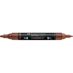 Akril marker Faber-Castell Multimark 378 kétvégű 1-1,2/2-3mm gesztenyebarna