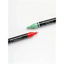 Akril marker FABER Multimark 412 kétvégű 1-1,2/2-3mm mentazöld
