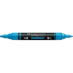 Akril marker Faber-Castell Multimark 448 kétvégű 1-1,2/2-3mm azúrkék