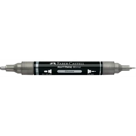 Akril marker Faber-Castell Multimark 551 kétvégű 1-1,2/2-3mm tüköreffekt