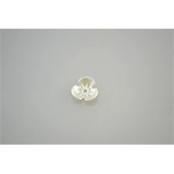 Akril virág gyöngy, fehér, 9 mm 20db/csomag