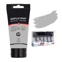 Akrilfesték 30ml fémes ezüst