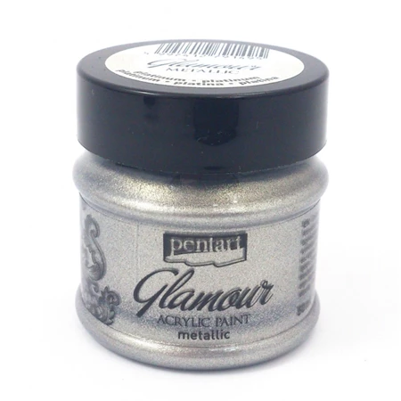 Akrilfesték Glamour metál 50ml platinum