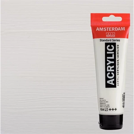 Akrilfesték AMSTERDAM 120ml 104 zink fehér