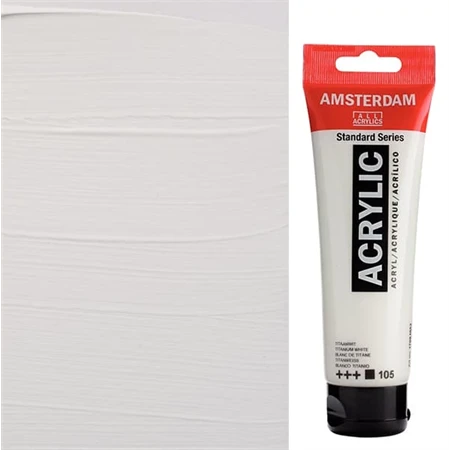 Akrilfesték AMSTERDAM 120ml 105 titanium white