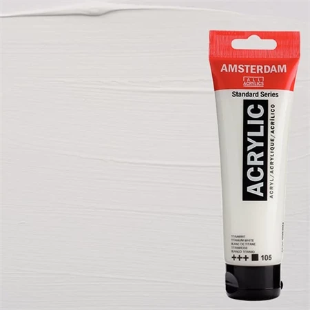Akrilfesték AMSTERDAM 120ml 105 titanium white