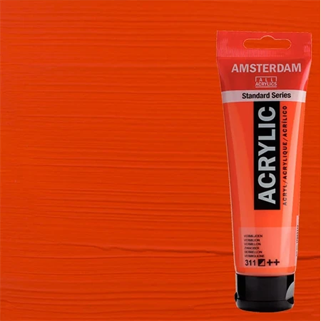 Akrilfesték AMSTERDAM 120ml 311 vermillion