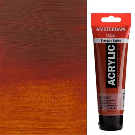 Akrilfesték AMSTERDAM 120ml 411 burnt sienna