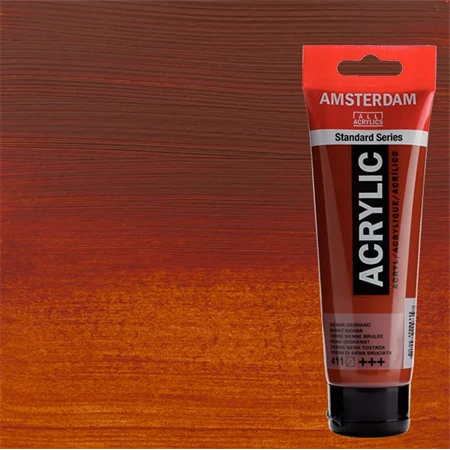 Akrilfesték AMSTERDAM 120ml 411 burnt sienna