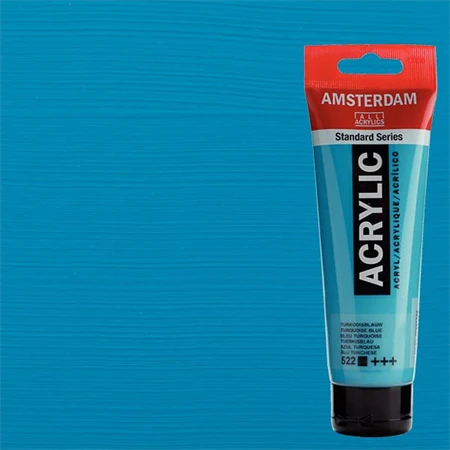 Akrilfesték AMSTERDAM 120ml 522 turquoise blue