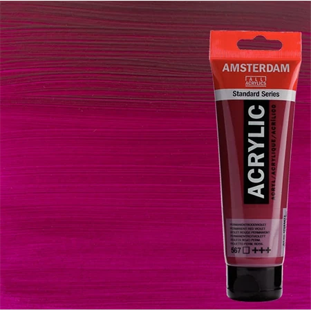 Akrilfesték AMSTERDAM 120ml 567 permanent red violet