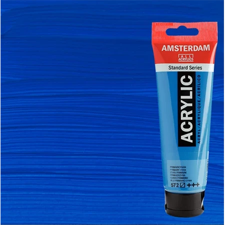 Akrilfesték AMSTERDAM 120ml 572 primary cyan