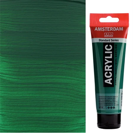 Akrilfesték AMSTERDAM 120ml 619 permanent green deep