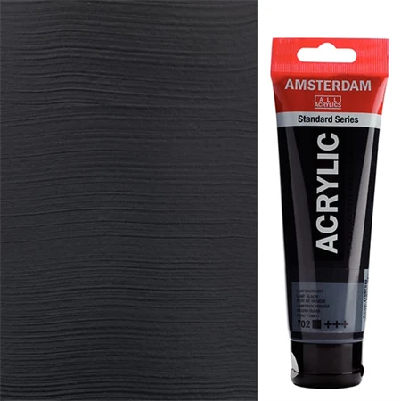 Akrilfesték AMSTERDAM 120ml  702 lamp black