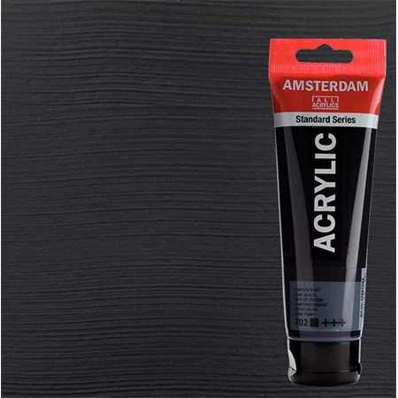 Akrilfesték AMSTERDAM 120ml  702 lamp black