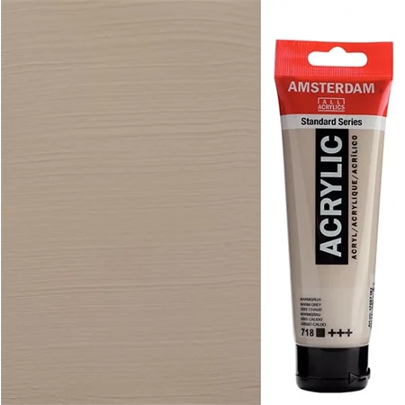 Akrilfesték AMSTERDAM 120ml 718 warm grey